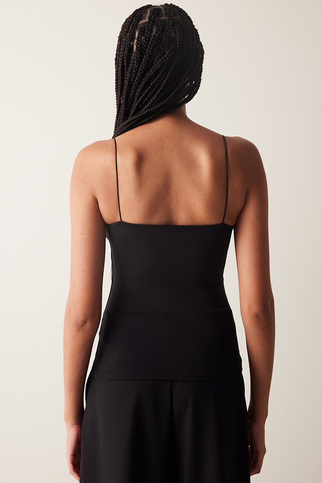 Black New Cami Tank Top with Thin Straps