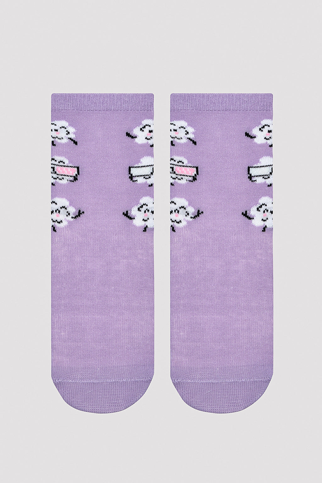Girls Popcorn 3in1 Socket Socks
