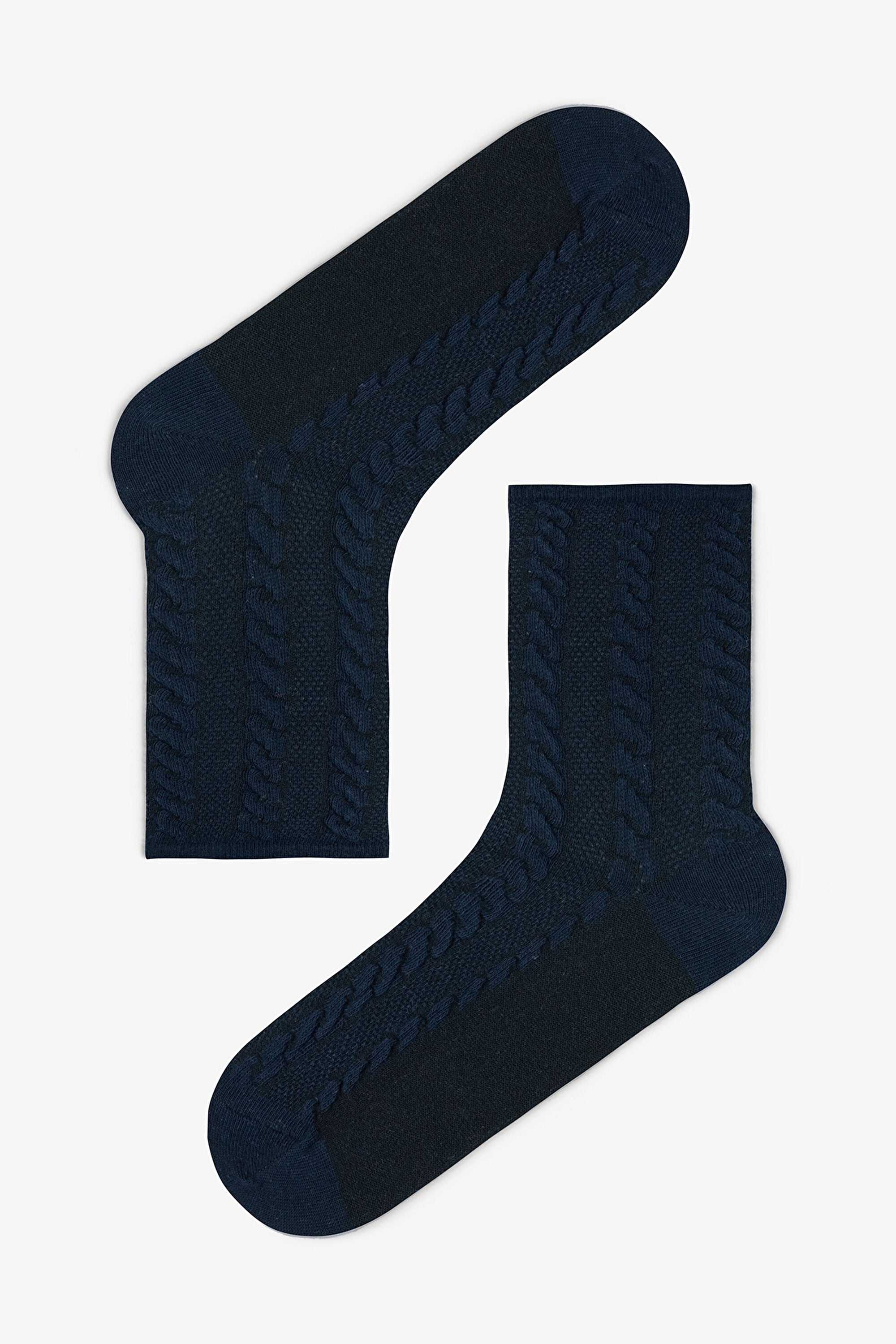 5 Pairs of Cotton Self-Spiral Patterned Ankle Socks