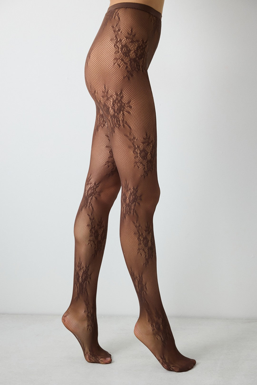 Roses Fishnet Pantyhose