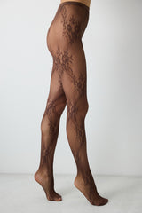 Roses Fishnet Pantyhose