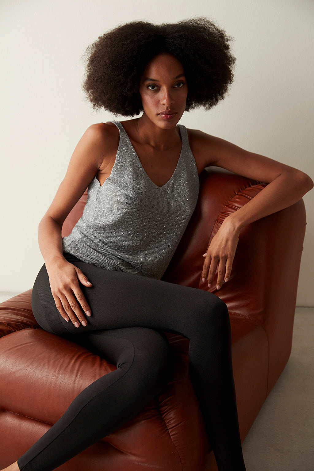 Black Miracle Shiny Pop Up Leggings