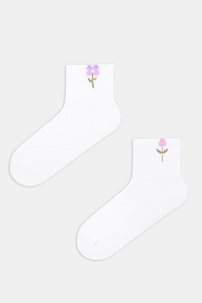 Floral Tennis 2-Pack Socks Hover Image