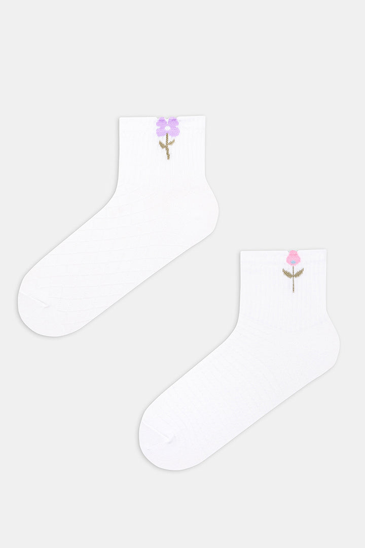 Floral Tennis 2-Pack Socks