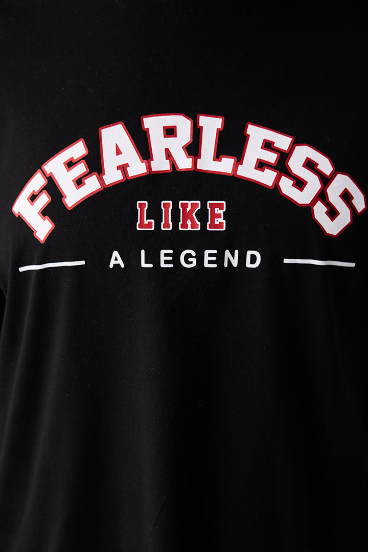 Fearless Black T-shirt-  Seren Ay Çetin Collection