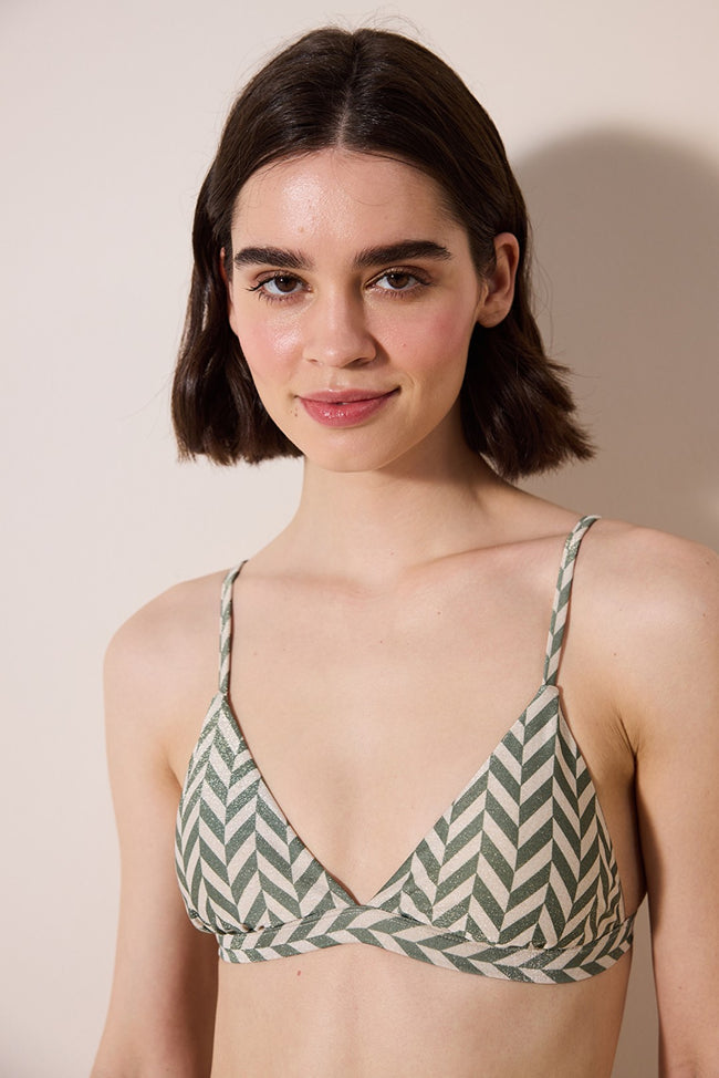 Bamboo Triangle Fit Multicolor Top Hover Image