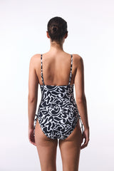 Tint Zebra Patterned Underwire Strapless Swimsuit