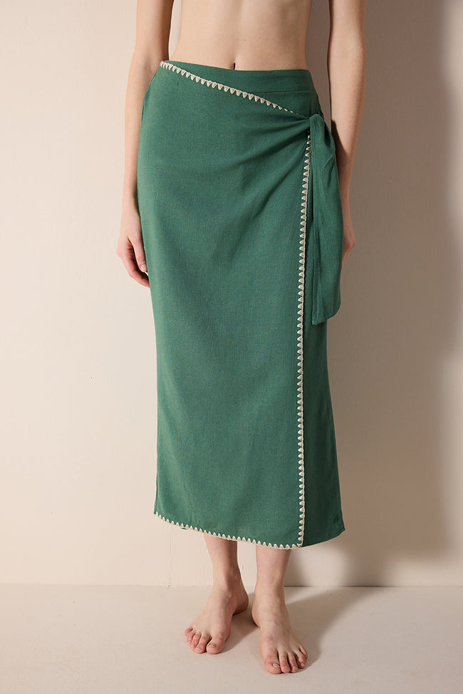 Scara Green Trousers Main Image