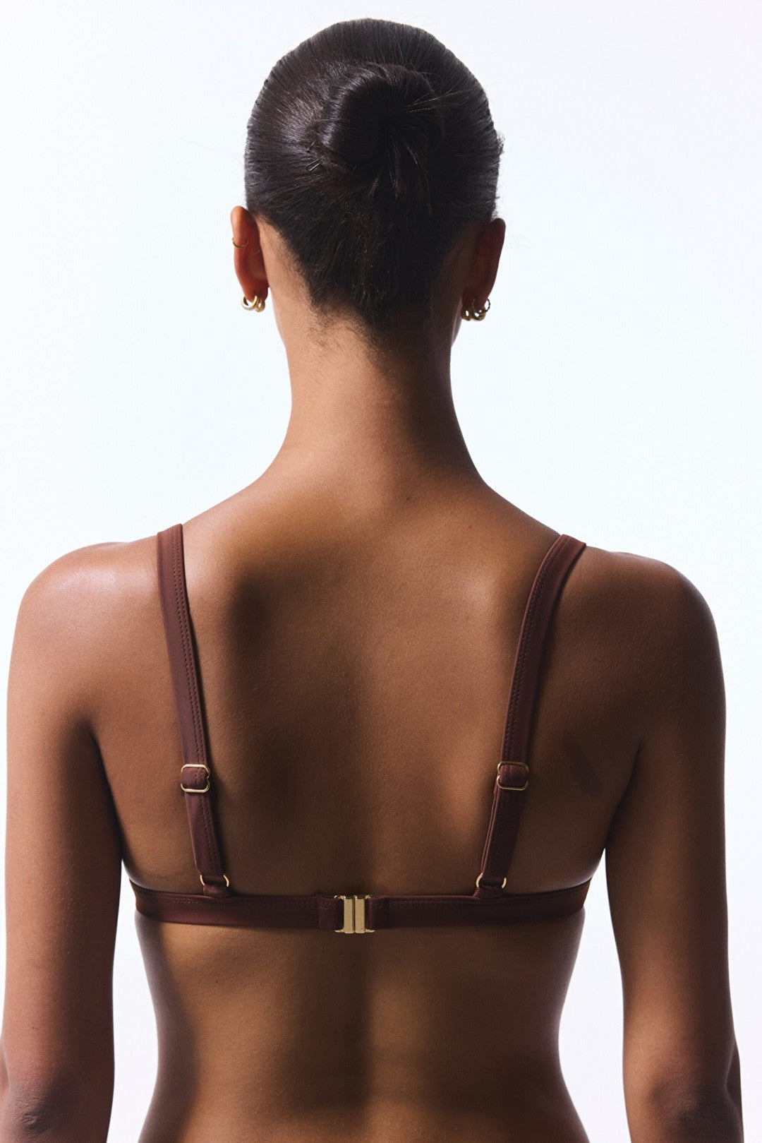 Light Brown Emery Triangle Bikini Top