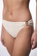 Ecru Jessi Side Buckle Bikini Bottom