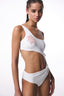 White Pearl Beaded Monokini - Gamze Erçel Collection
