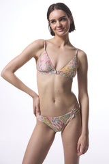Colorful Faro Buckled Triangle Bikini Top