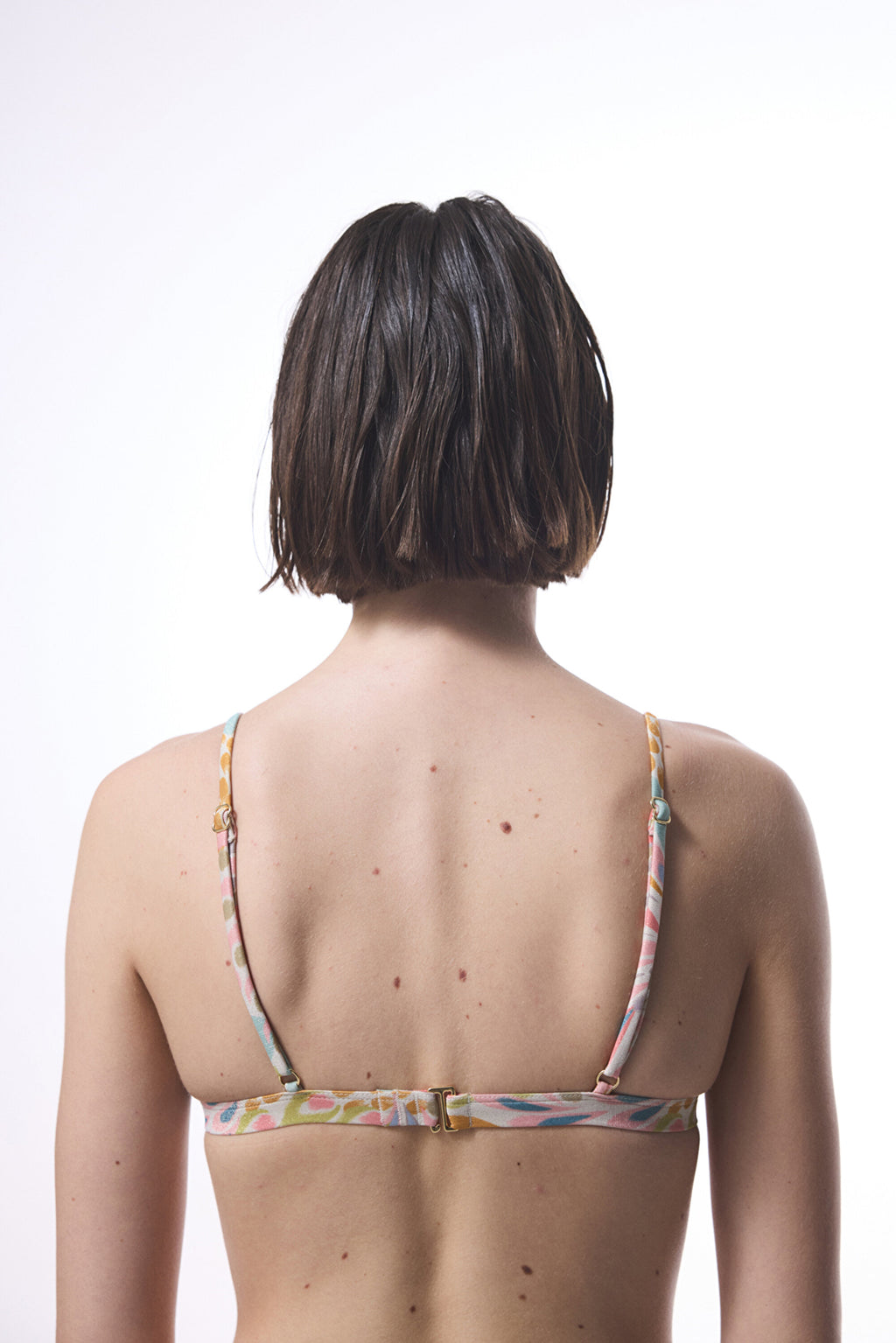 Colorful Faro Buckled Triangle Bikini Top