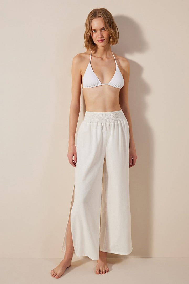 Linen Lina White Trousers