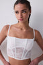 Stone Corset Off White Bustier