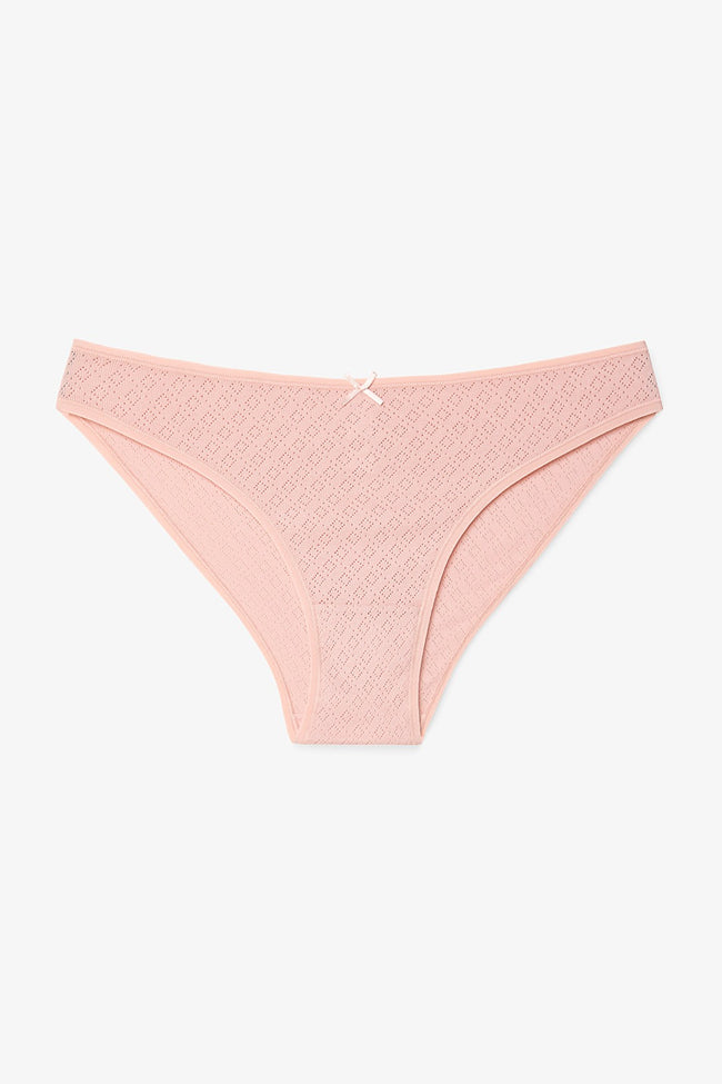 Mixed Color Soil Blossom Low Waist Pointel 3-Pack Slip Panties Main Image