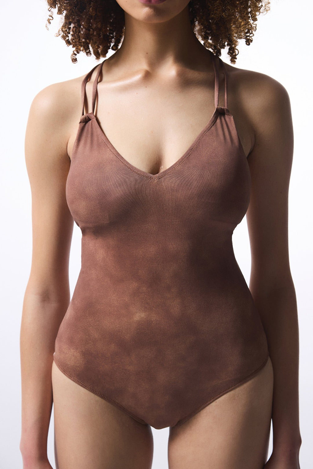 Light Brown Emery Removable Cup Swimsuit