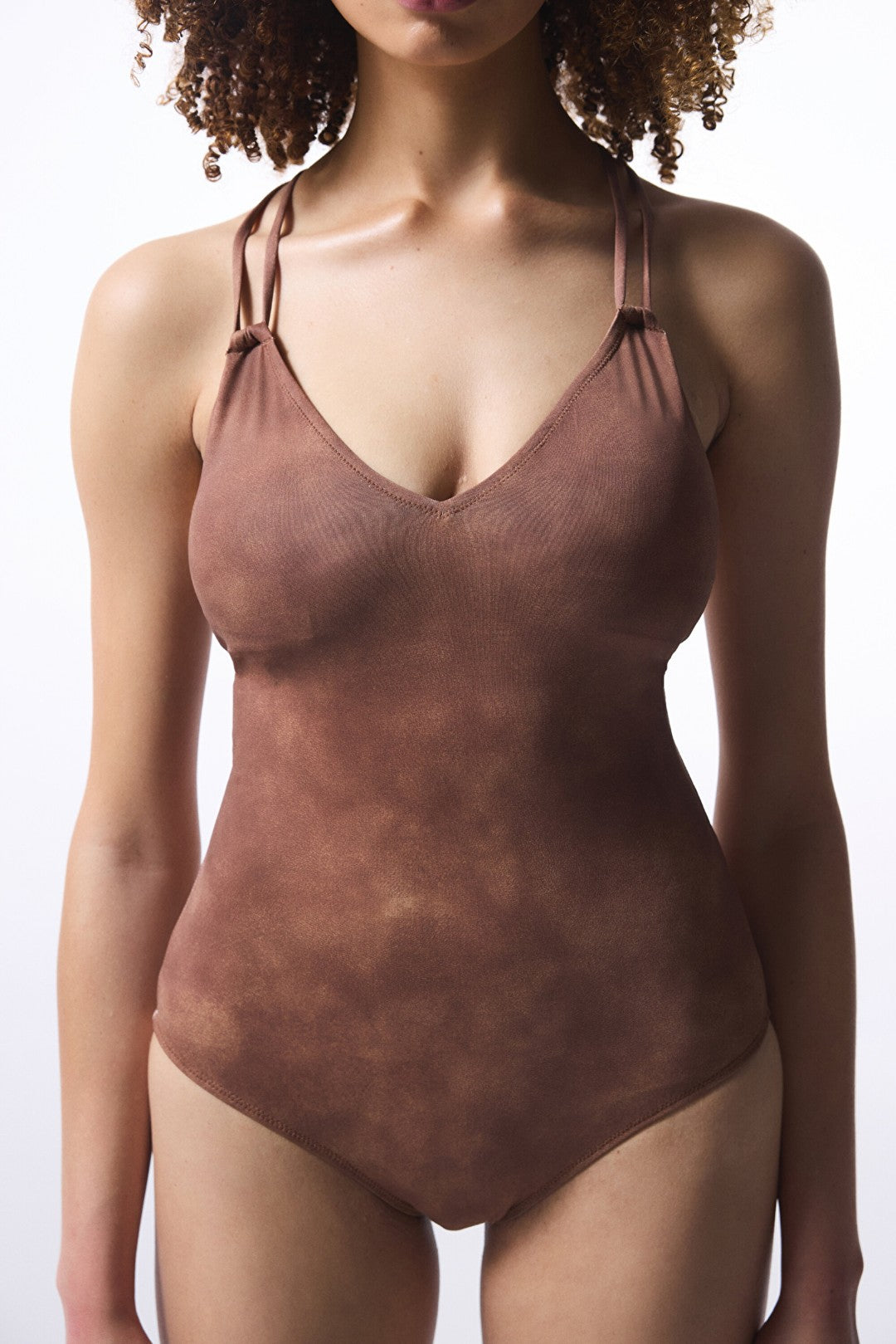 Light Brown Emery Removable Cup Swimsuit