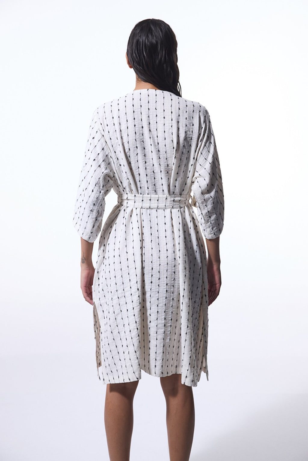 Colorful Sally Textured V-Neck Oversize Kimono