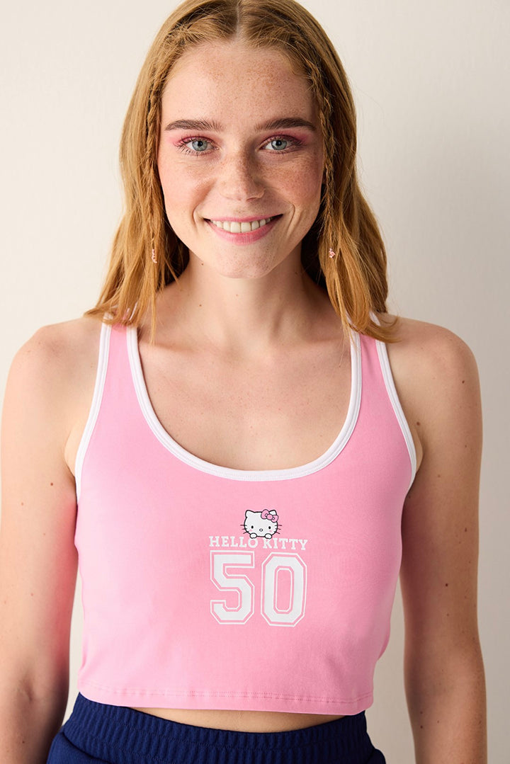 Halter Removable Pink Tank Top - Sanrio Collection