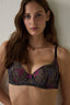 Black Fervour Broderie Bra