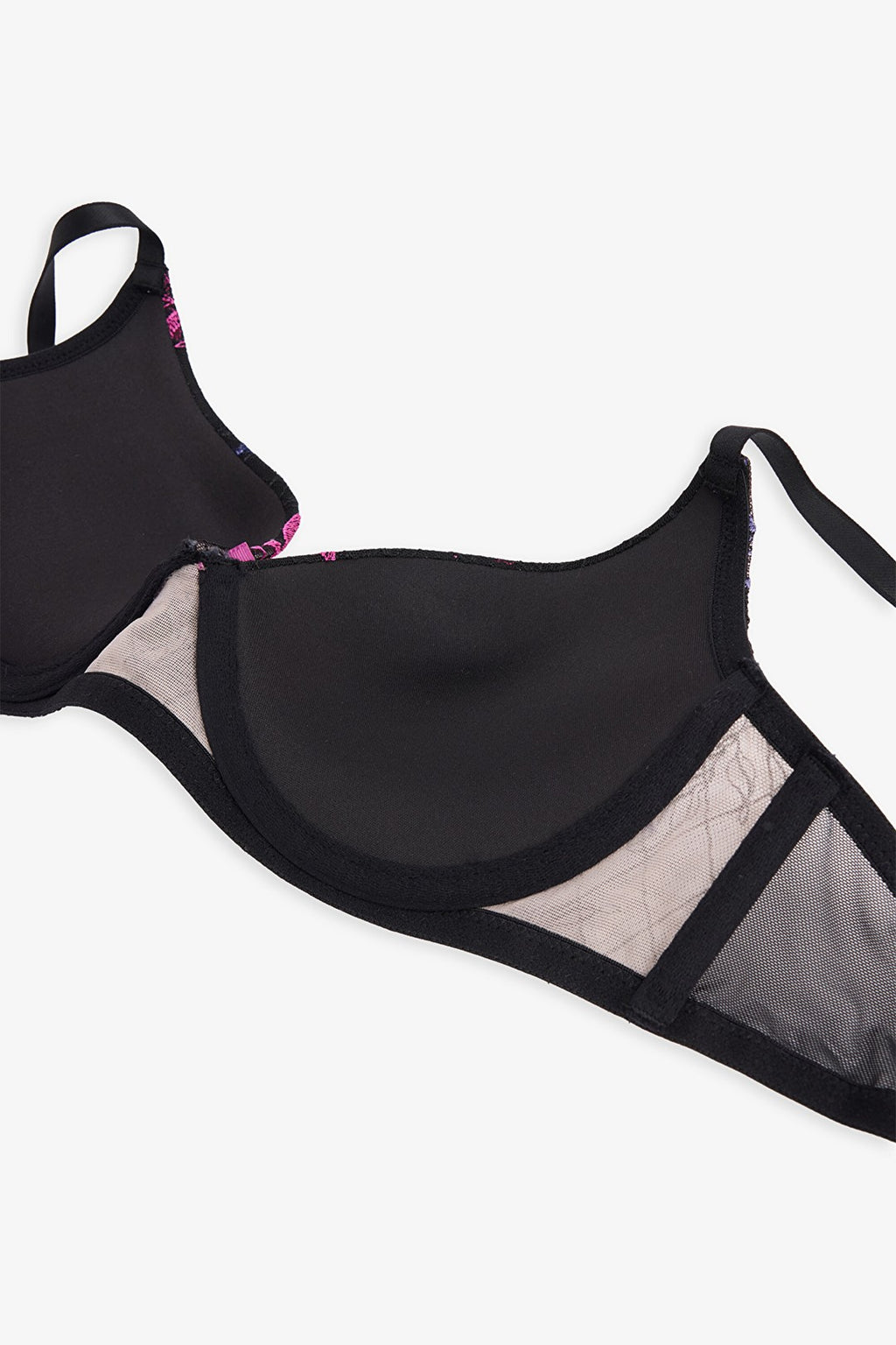 Black Fervour Broderie Bra