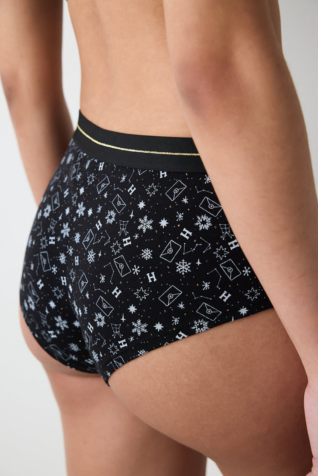 Harry Potter Boyshort Black Hipster Panties