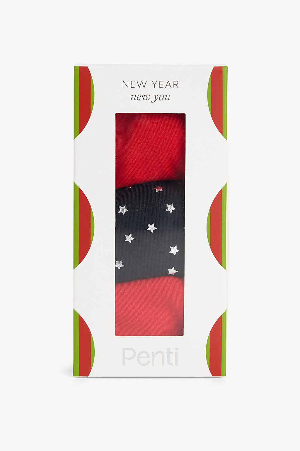 Colorful Shinny Winter 3-Pack Brazilian Panties