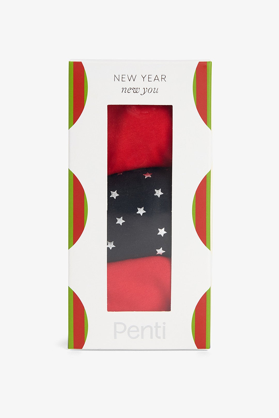 Colorful Shinny Winter 3-Pack Brazilian Panties