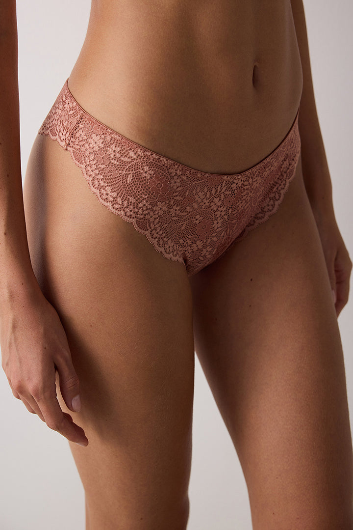 Rusty Light Brown Brazilian Panties