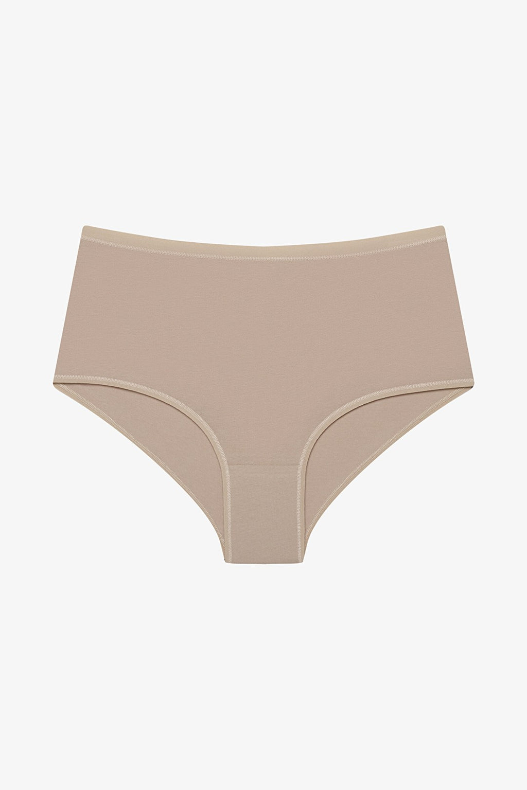 Black Cotton High Waist 3-Pack Slip Panties