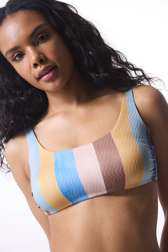 Striped Kiera Bikini Top Main Image