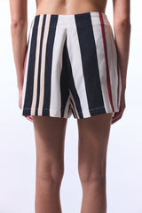 Shay Striped Ethnic Patterned Mini Shorts