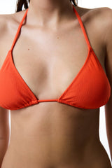 Orange Sona Triangle Bikini Top