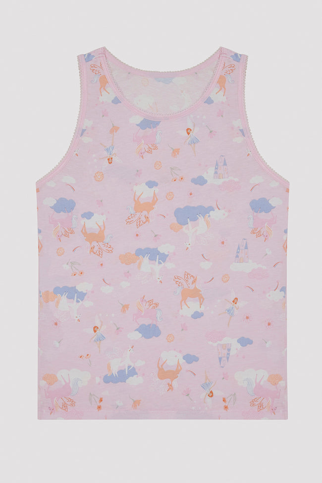 فانلة بناتي بنقشة فلاي 2 قطع Main Image