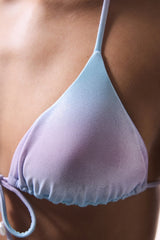 Jamie Beaded Multicolored Triangle Bikini Top - Gamze Erçel Collection