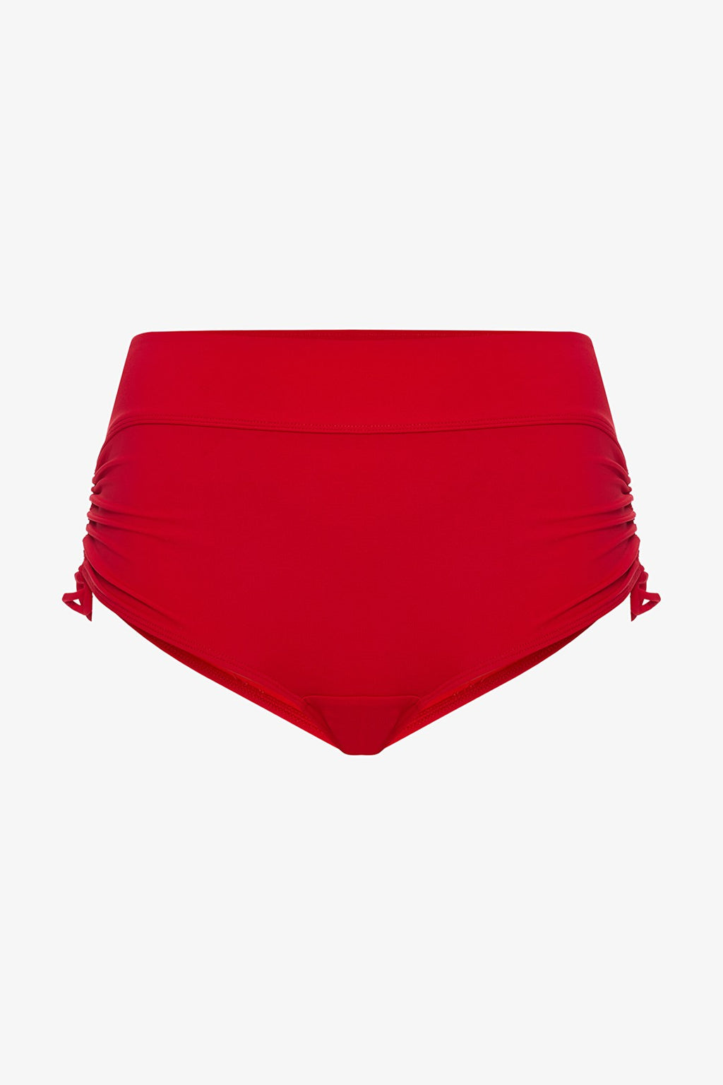 Red New Boxer High Waist Bikini Bottom