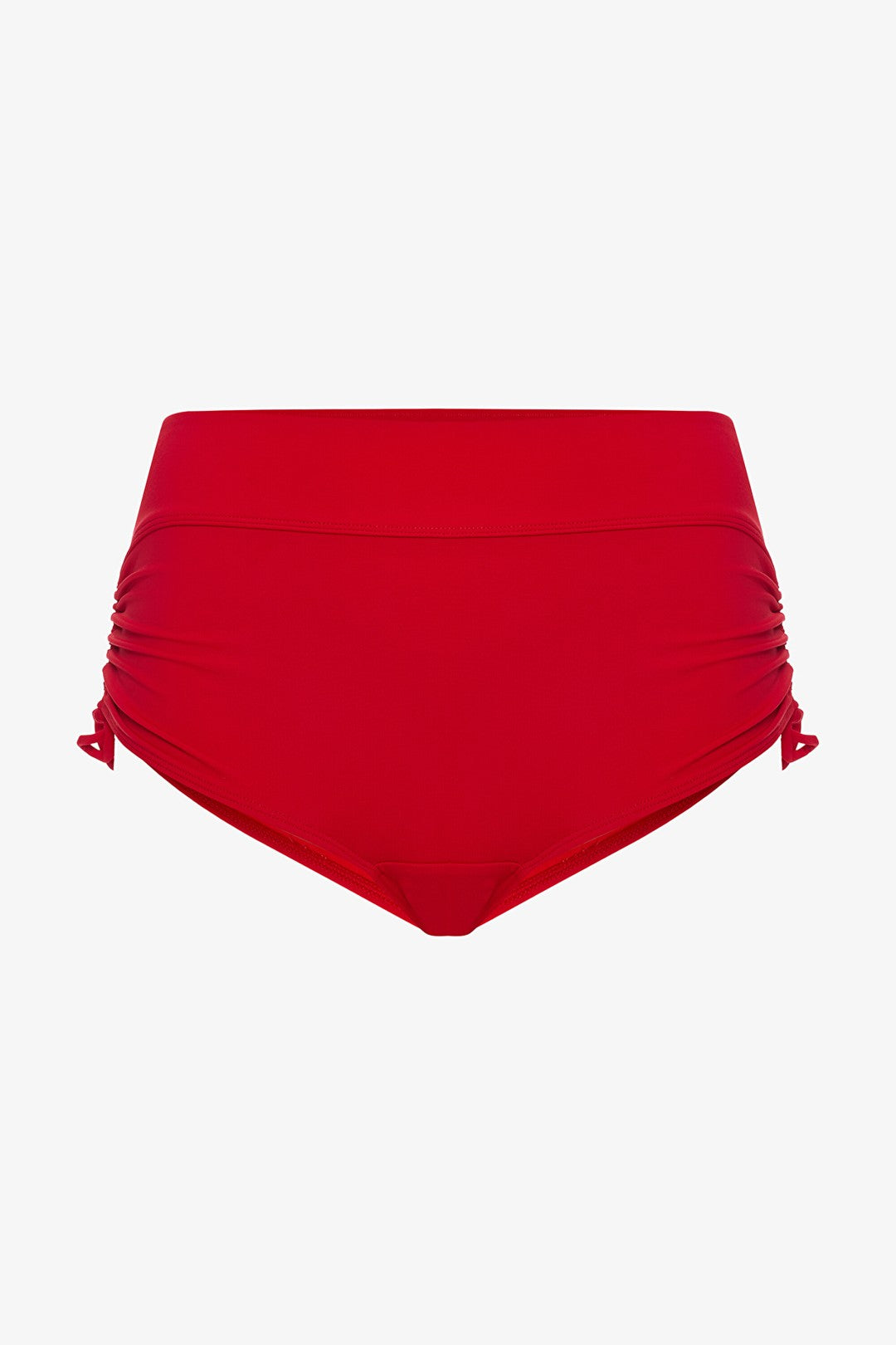 Red New Boxer High Waist Bikini Bottom