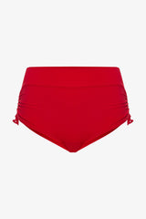 Red New Boxer High Waist Bikini Bottom