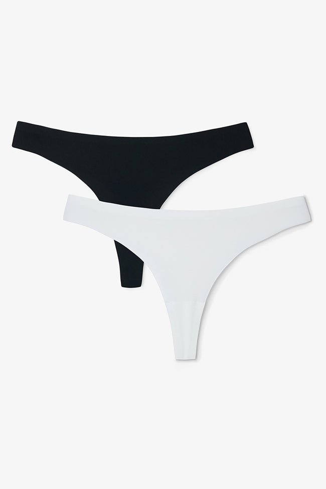 Laser Cut Seamless Thong (Pack of 2) Regular Waist Panties Hover Image