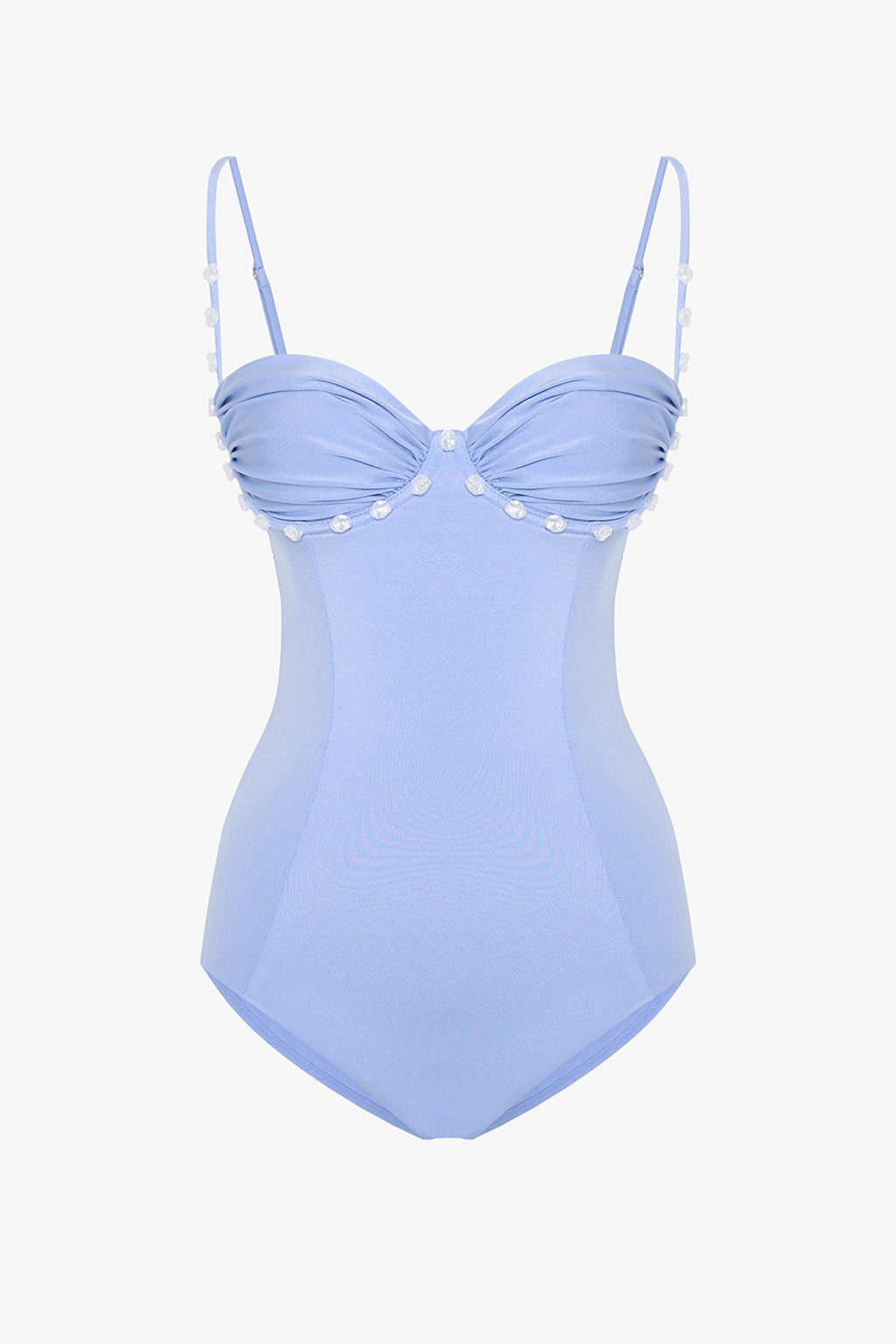 Blue Buckled Swimsuit - Gamze Erçel Collection