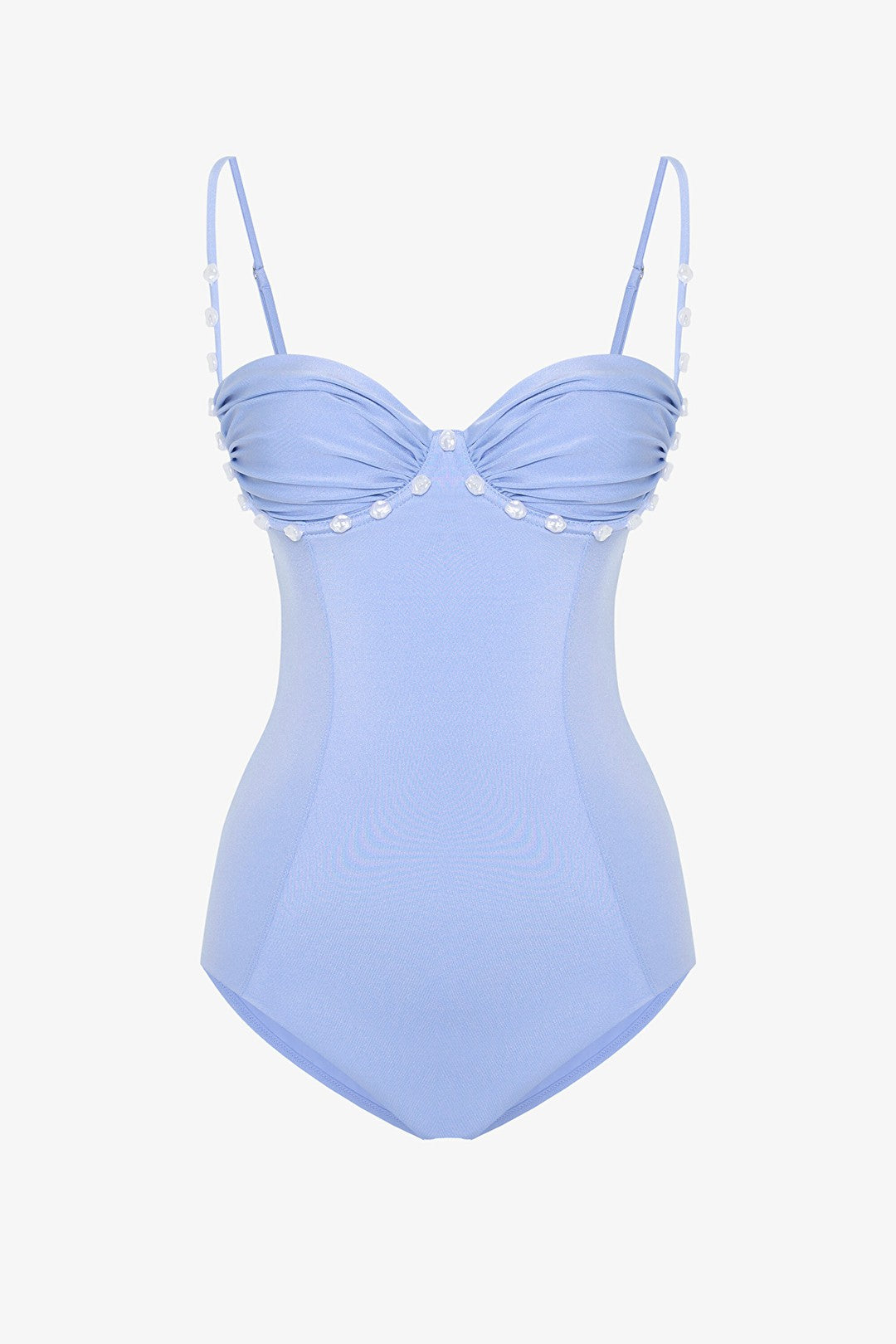 Blue Buckled Swimsuit - Gamze Erçel Collection