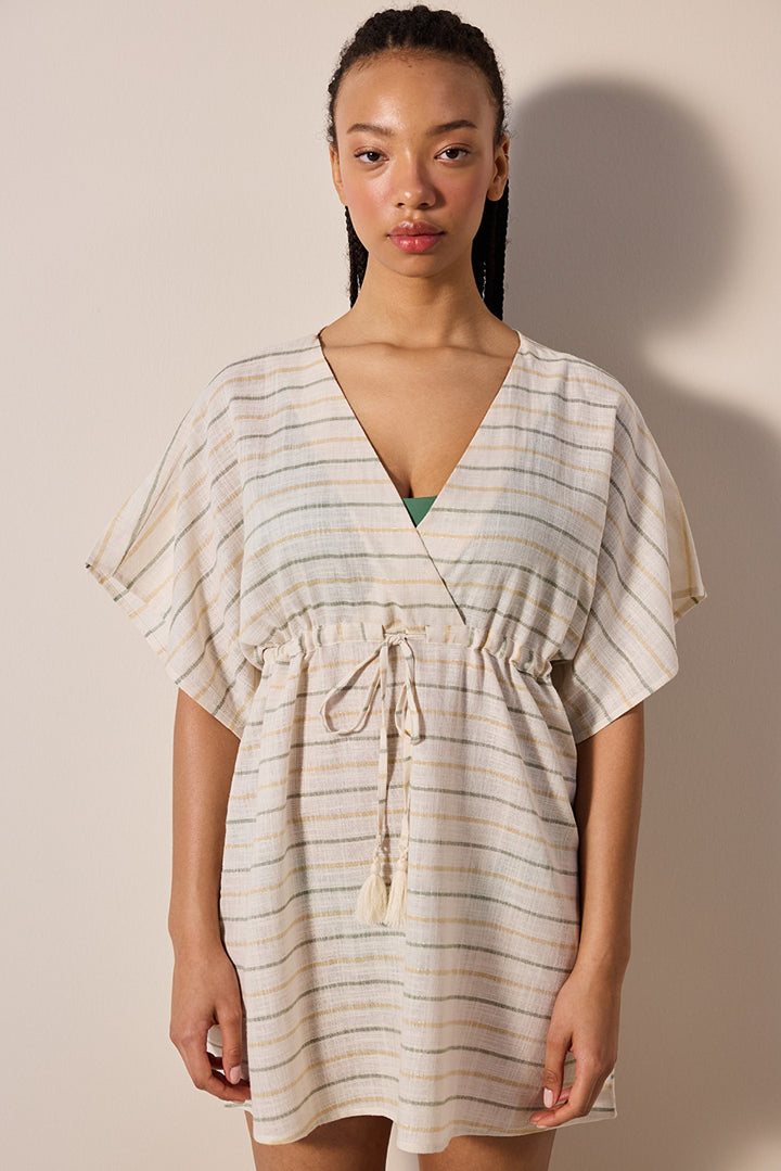 Natural Striped Kaftan