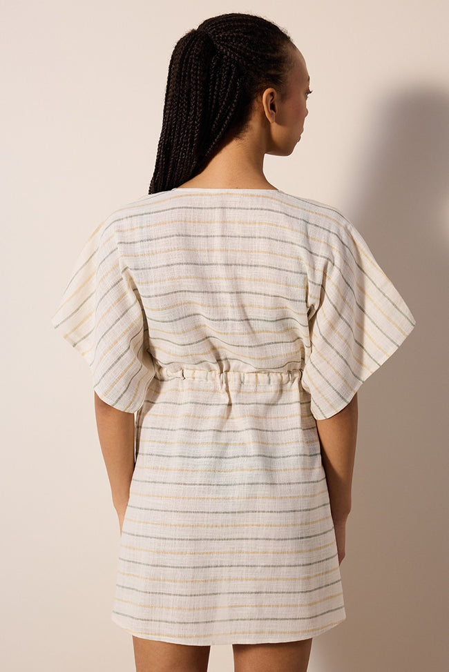 Natural Striped Kaftan Main Image