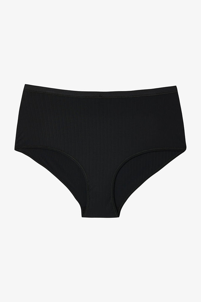 Black Essentials High Waist Slip Panties Hover Image