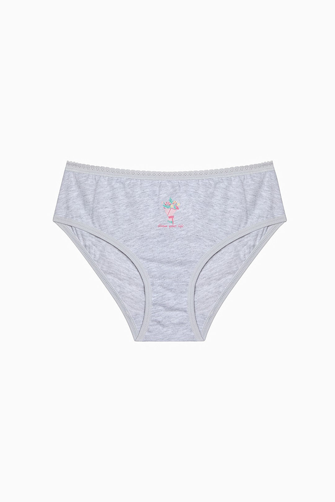 Girls Sweet Heart Multicolored 5-Pack Slip Panties