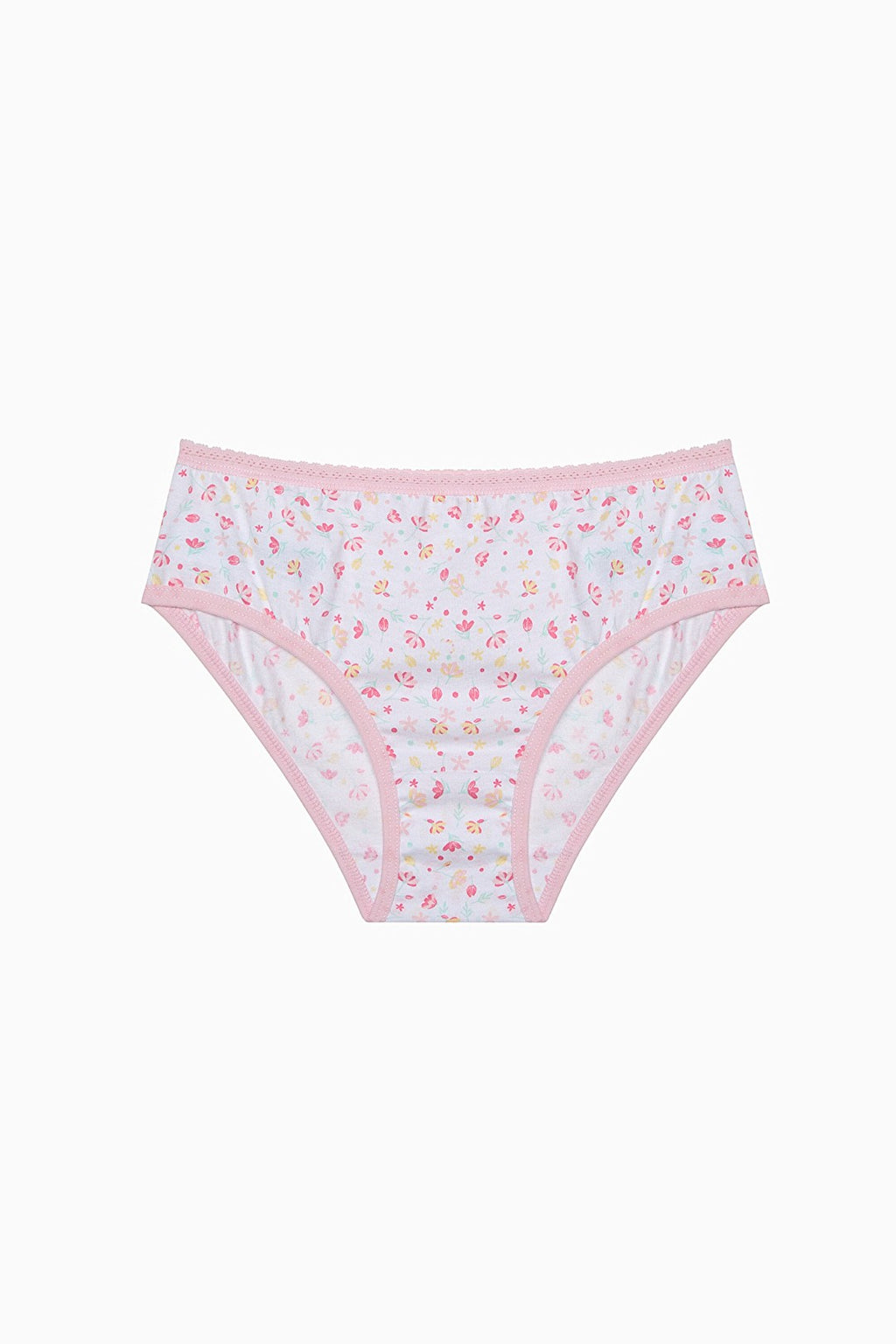 Girls Sweet Heart Multicolored 5-Pack Slip Panties
