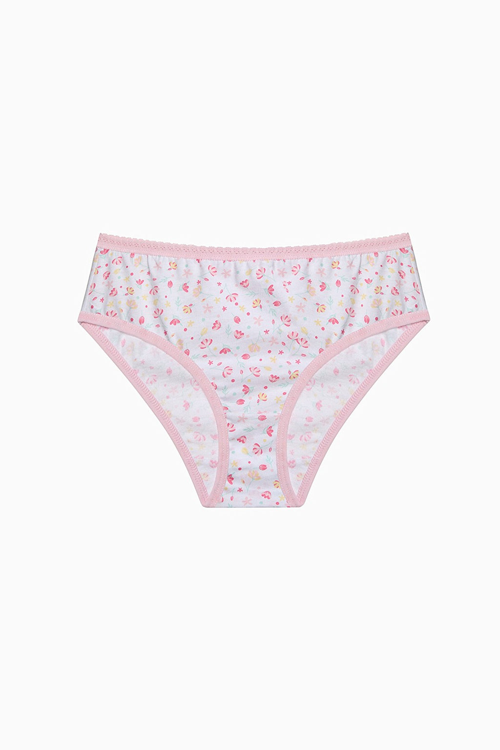 Girls Sweet Heart Multicolored 5-Pack Slip Panties