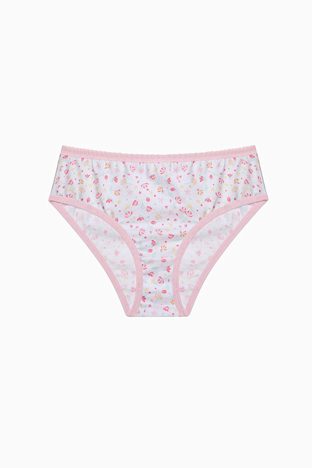 Girls Sweet Heart Multicolored 5-Pack Slip Panties