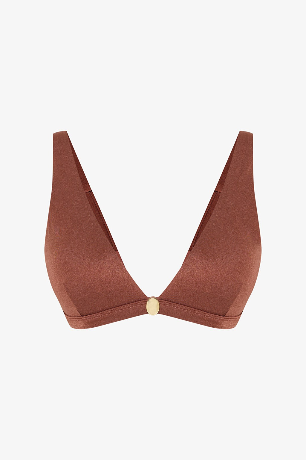 Orange Braga Deep V Bikini Top